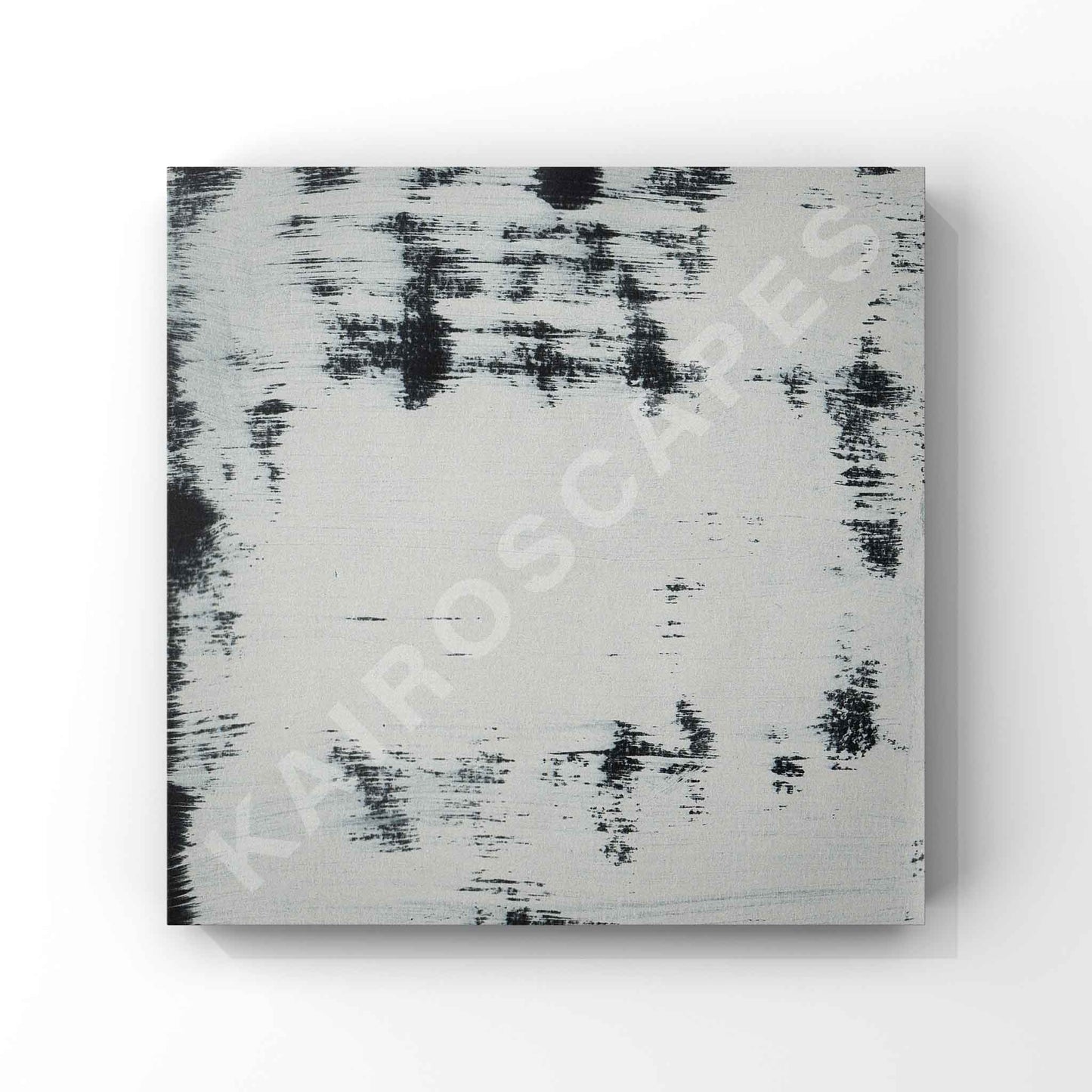 Square mockup of cover art showcasing minimal abstract white painted clouds, intended for musicians looking for distinctive and contemporary cover designs.