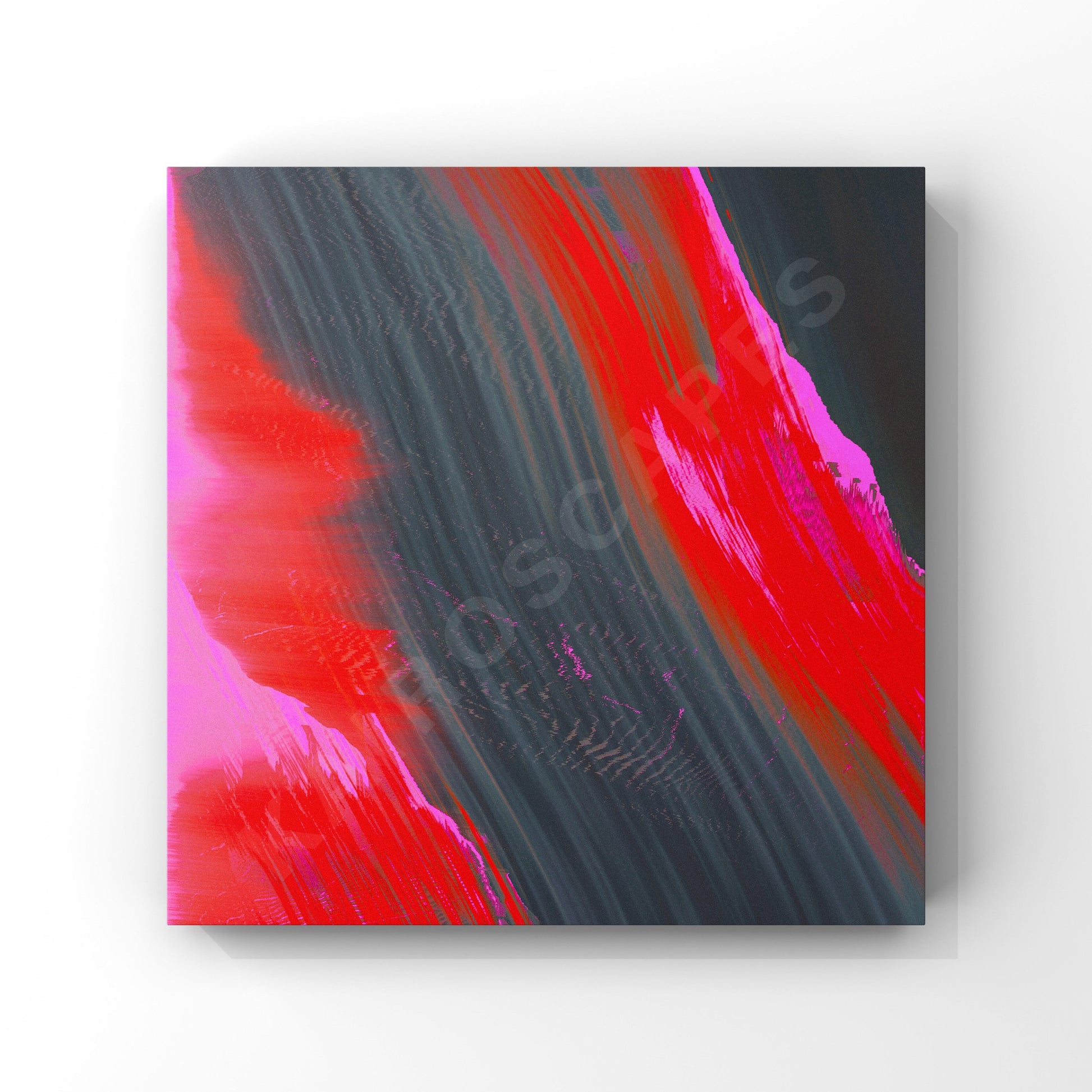 abstract artwork showcasing a blend of deep red and black tones, interwoven with subtle light streaks. the composition creates an intense, moody atmosphere, perfect for music covers in ambient, electronic, or alternative genres.