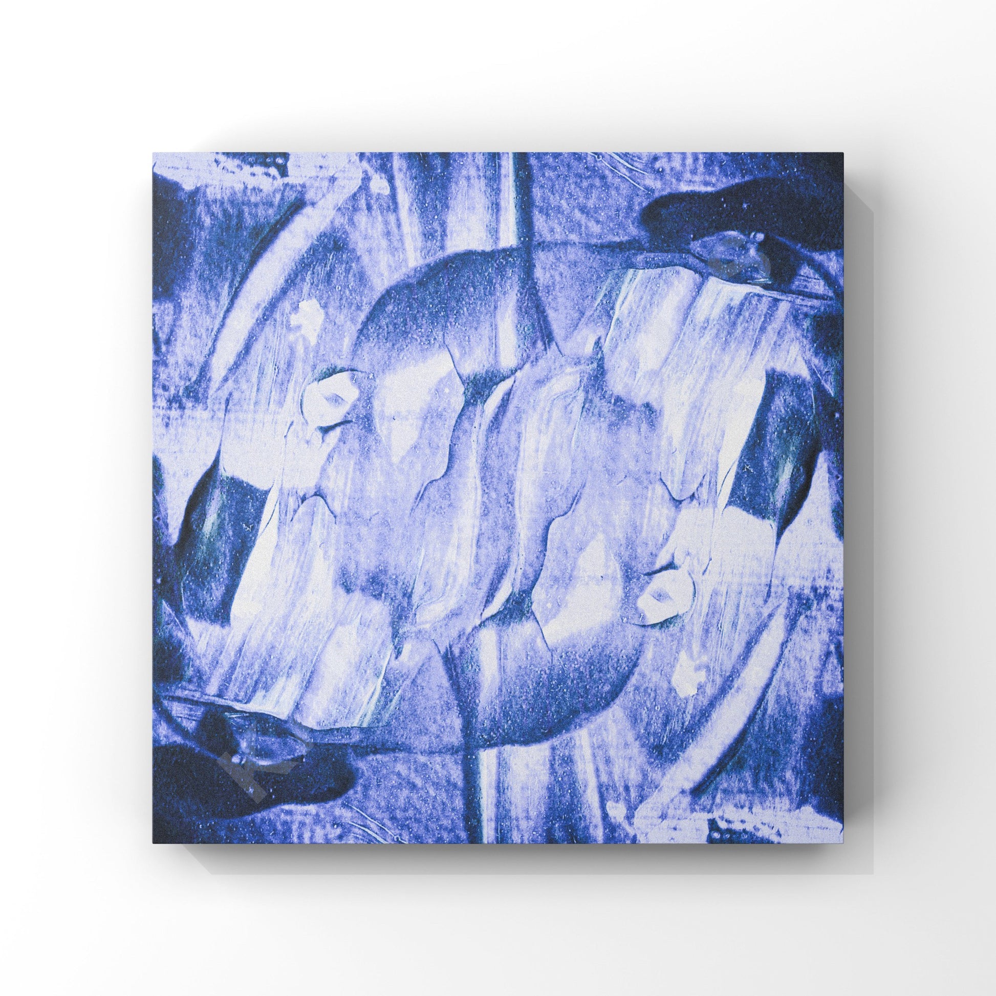 ‘Square mockup of cover art displaying textural abstract artwork in lilac with bold brush strokes."